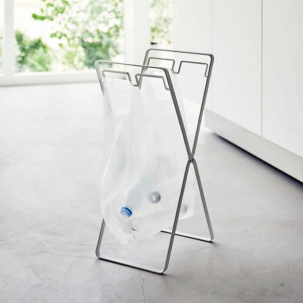 山崎実業 レジ袋2連&30Lゴミ袋スタンド タワー tower 2個セット