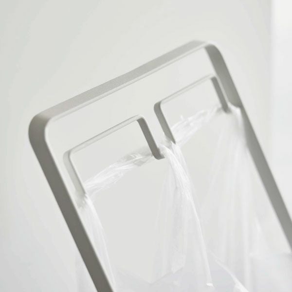 山崎実業 レジ袋2連&30Lゴミ袋スタンド タワー tower 2個セット | ゴミ箱・インテリア雑貨