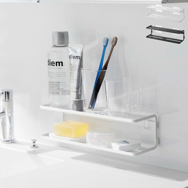 山崎実業 フィルムフックサニタリーラック タワー 2段 tower | バスグッズ・タワーシリーズ