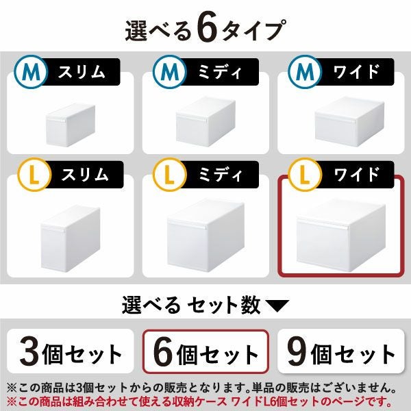 like-it ライクイット 組み合わせて使える収納ケース ワイドL MOS-06L