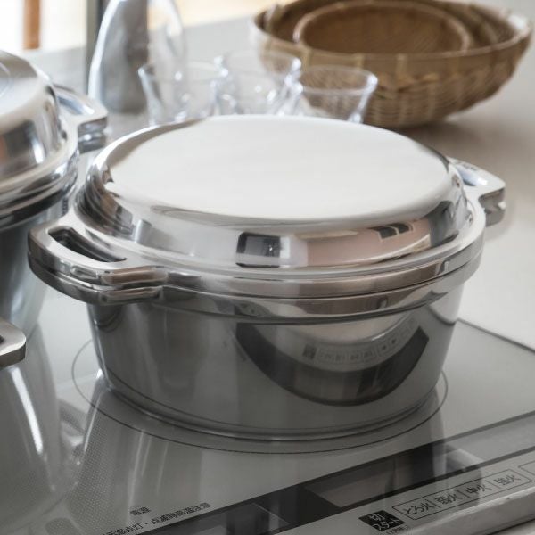 無水鍋　IH対応　ムスイ IH対応 ムスイ圧力鍋 プレッシオ4.5L | 日本製 - 無水鍋オンライン