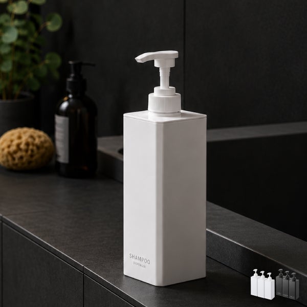 山崎実業 たっぷり洗剤が出るディスペンサー タワー tower | バスグッズ・タワーシリーズ