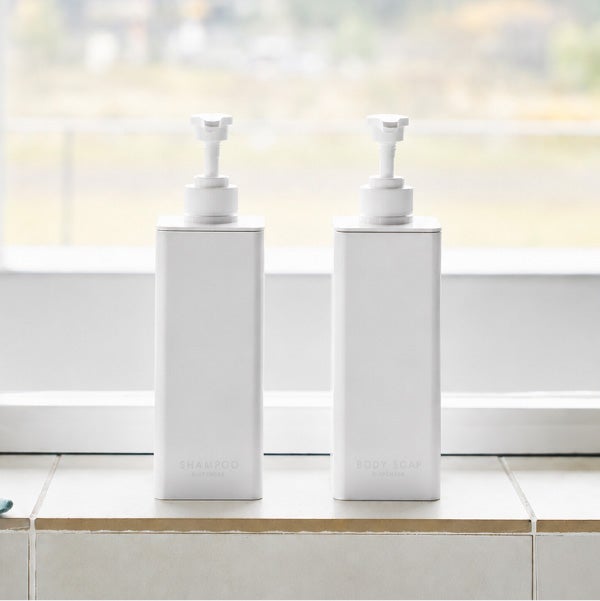 山崎実業 たっぷり洗剤が出るディスペンサー タワー 3点セット tower | バスグッズ・タワーシリーズ