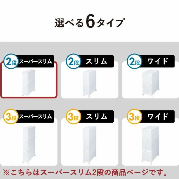 like it ライクイット 分別引き出しステーション スーパースリム2段