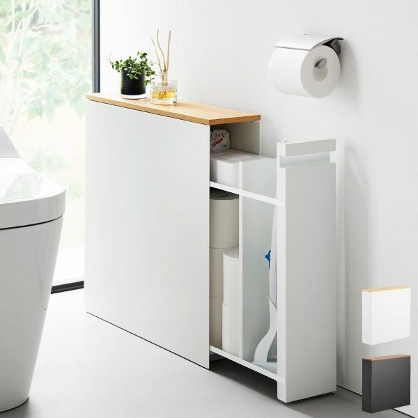 山崎実業 隠せるトイレ引き出し収納 タワー tower | トイレ雑貨