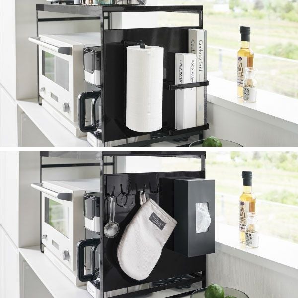山崎実業 スチールパネル付きレンジラック タワー W75 tower