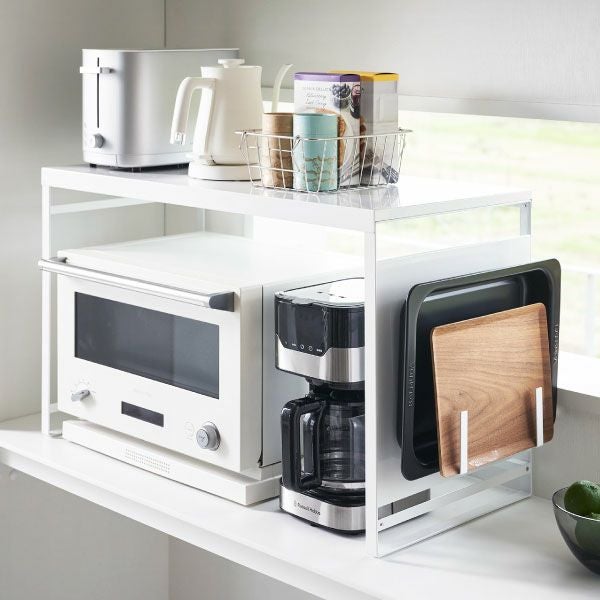 山崎実業 スチールパネル付きレンジラック タワー W75 tower