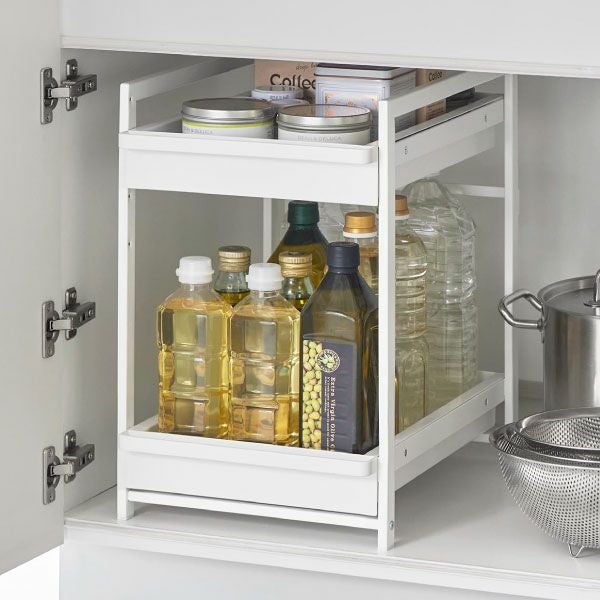 山崎実業 シンク下スライドラック タワー 2段 tower | キッチン雑貨