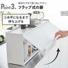 山崎実業 前が開くキッチンカウンター上収納ラック タワー D24 tower | キッチン雑貨・タワーシリーズ