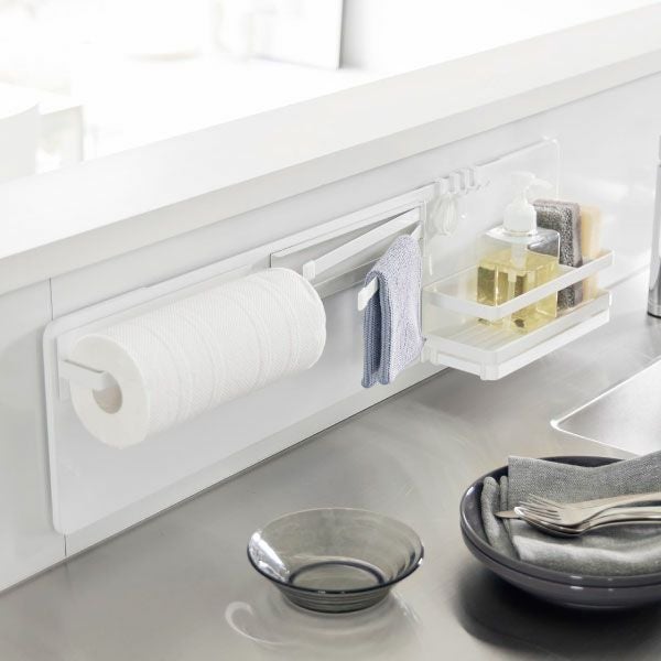 山崎実業 フィルムフックスチールパネル タワー ワイド tower | キッチン収納・タワーシリーズ