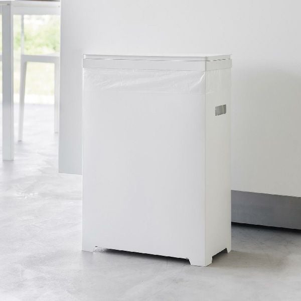 山崎実業 スリム蓋付きゴミ箱 タワー横開きタイプ tower | ゴミ箱・タワーシリーズ