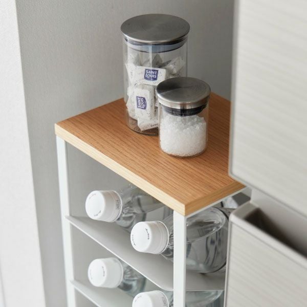 山崎実業 天板付きボトルストッカー タワー 8段 tower | キッチン雑貨・タワーシリーズ