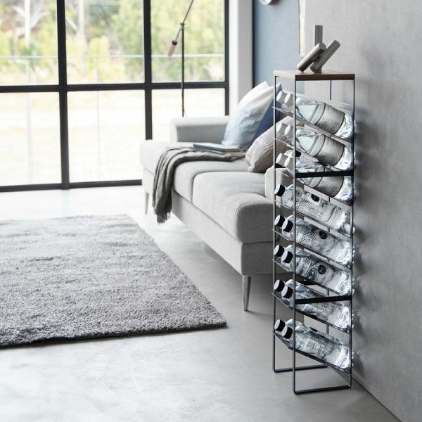 山崎実業 天板付きボトルストッカー タワー 8段 tower | キッチン雑貨・タワーシリーズ