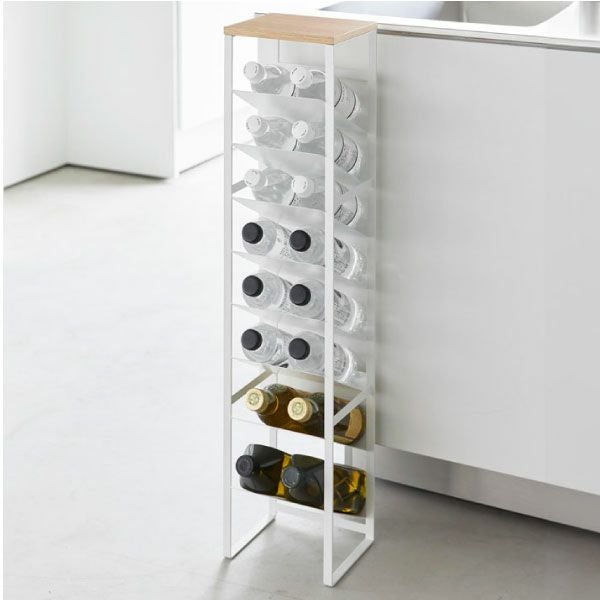 山崎実業 天板付きボトルストッカー タワー 8段 tower | キッチン雑貨