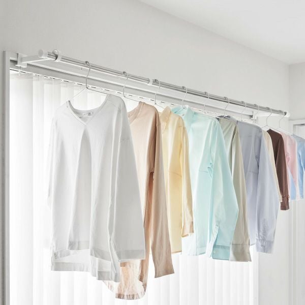 山崎実業 鴨居室内物干しポールホルダー タワー 奥行ワイド tower | バスグッズ・タワーシリーズ