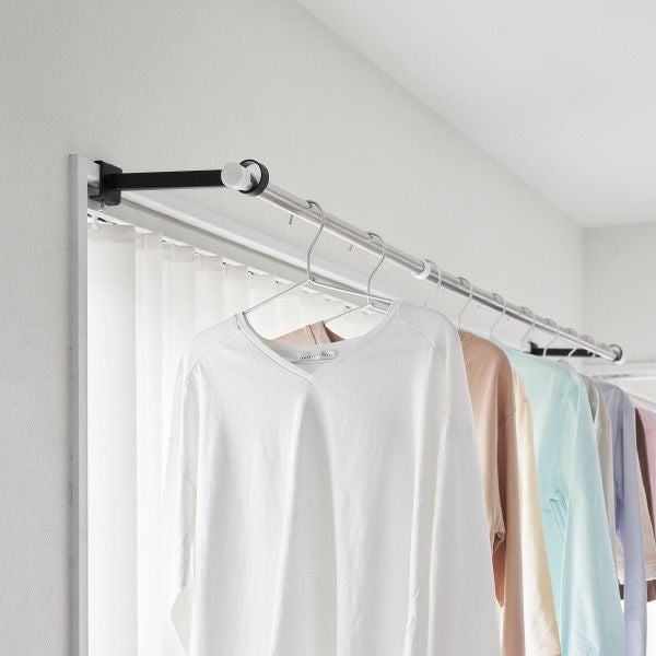 山崎実業 鴨居室内物干しポールホルダー タワー 奥行ワイド tower | バスグッズ・タワーシリーズ