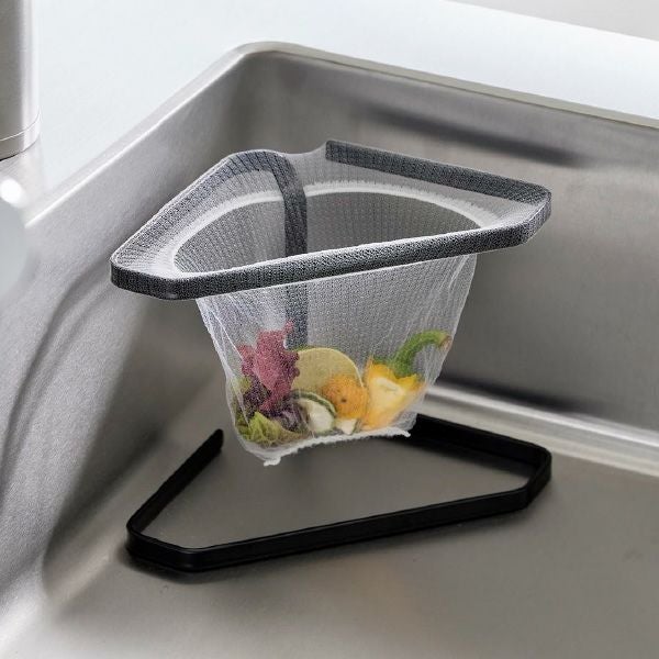 山崎実業 水切りネットが付けられる三角コーナー タワー tower | キッチン雑貨・タワーシリーズ