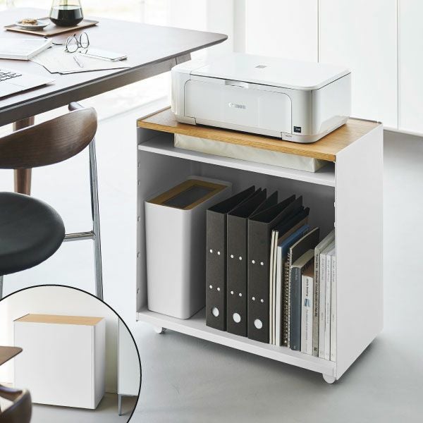 山崎実業 隠せるテレワークワゴン タワー tower | インテリア雑貨・タワーシリーズ