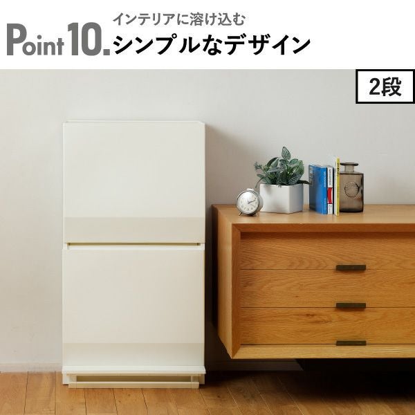 SOLOW 通路で使えるペダル分別ストッカー 1段 | インテリア雑貨・ゴミ箱