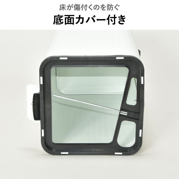 Galva ガルバ スクエアダストボックス ソフトクロージング 10L | インテリア雑貨・ゴミ箱