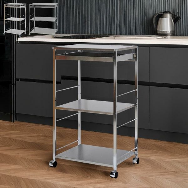 足立製作所 ステンレス作業台ワゴン 引き出し付 | キッチン雑貨・ワゴン