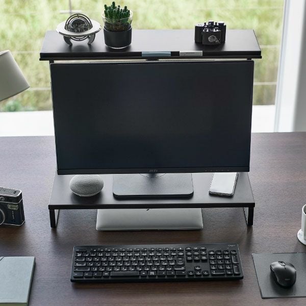 山崎実業 モニター上下ラック タワー 2段 tower | インテリア雑貨・タワーシリーズ