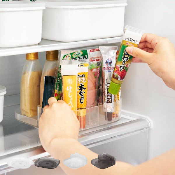 山崎実業 冷蔵庫中回転式トレー タワー スクエア tower | キッチン雑貨