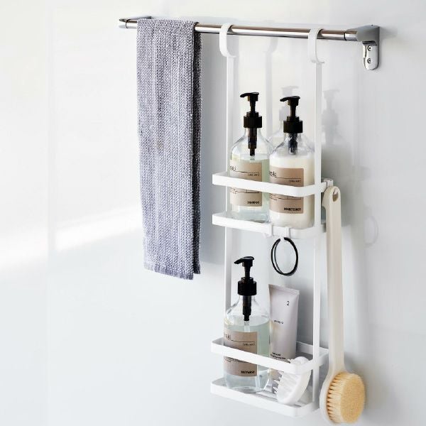 山崎実業 引っ掛けディスペンサースタンド タワー 2段 tower | バスグッズ・タワーシリーズ