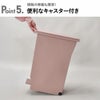  フタの開く向きを選べるパッキン付ぺダルペール 45L | インテリア雑貨・ゴミ箱