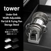 山崎実業 シンク下幅調節鍋蓋＆フライパン収納スタンド タワー tower | キッチン雑貨・タワーシリーズ