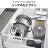 山崎実業 シンク下幅調節鍋蓋＆フライパン収納スタンド タワー tower | キッチン雑貨・タワーシリーズ