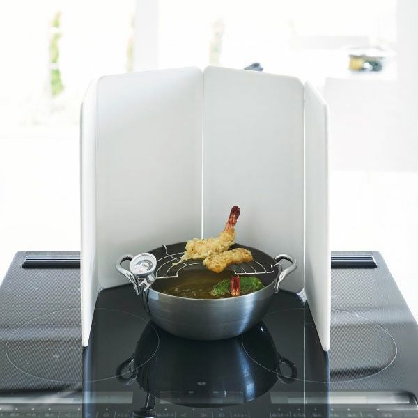  山崎実業 マグネットレンジガード 4枚パネル tower | キッチン雑貨・タワーシリーズ