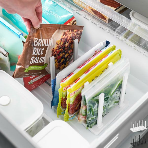 山崎実業 冷凍庫中仕切り調節収納スタンド タワー W27 tower