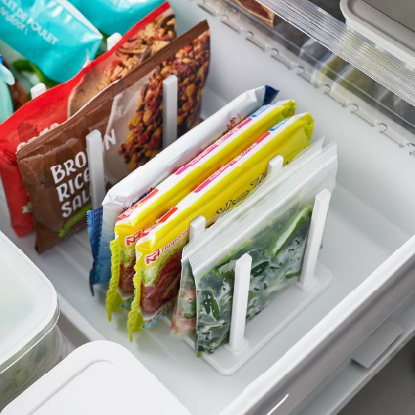 山崎実業 冷凍庫中仕切り調節収納スタンド タワー W27 tower | キッチン雑貨・タワーシリーズ