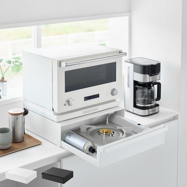 山崎実業 カセットコンロが入る家電下ラック タワー 1段 tower