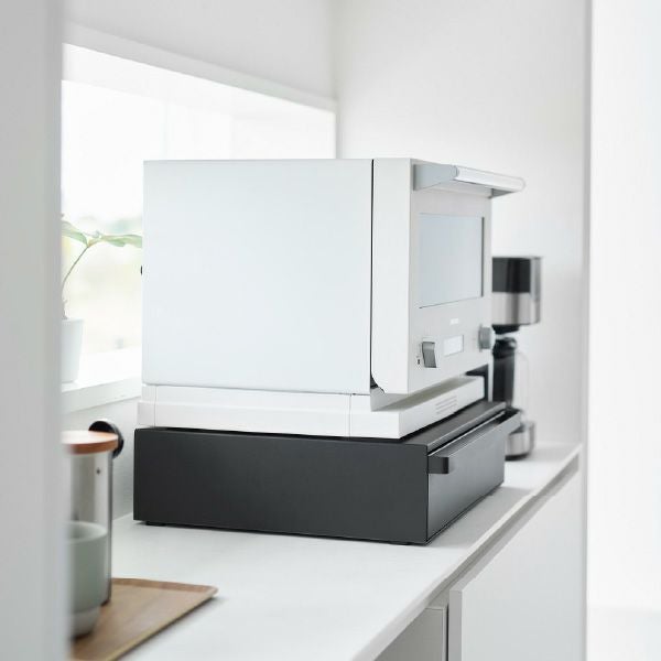 山崎実業 カセットコンロが入る家電下ラック タワー 1段 tower | キッチン雑貨・タワーシリーズ