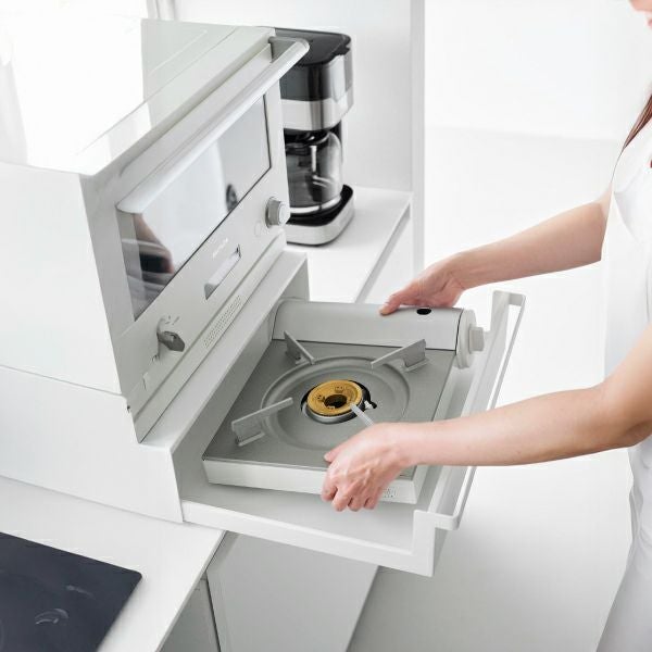 山崎実業 カセットコンロが入る家電下ラック タワー 1段 tower | キッチン雑貨・タワーシリーズ