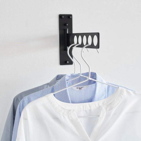 山崎実業 ウォール衣類ハンガー 石こうボード壁対応 tower | 室内物干し・タワーシリーズ