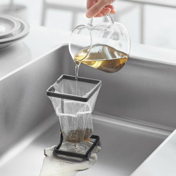 山崎実業 コーナーに置ける水切りネットホルダー タワー スクエア tower | キッチン雑貨・タワーシリーズ