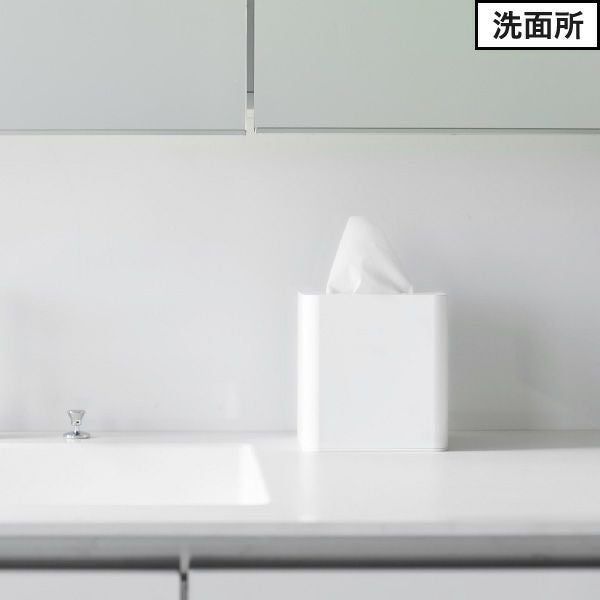 山崎実業 コンパクトティッシュケース タワー スクエア tower | インテリア雑貨・タワーシリーズ