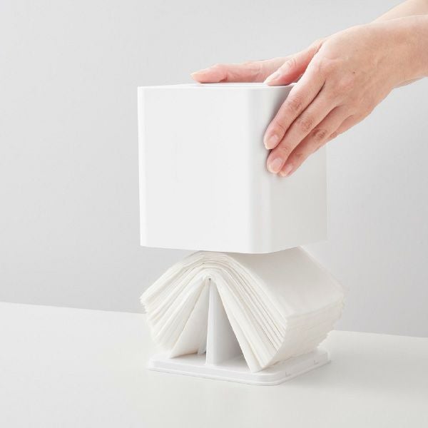 山崎実業 コンパクトティッシュケース タワー スクエア tower | インテリア雑貨・タワーシリーズ