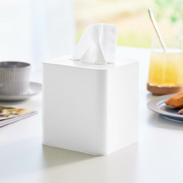 山崎実業 コンパクトティッシュケース タワー スクエア tower | インテリア雑貨・タワーシリーズ
