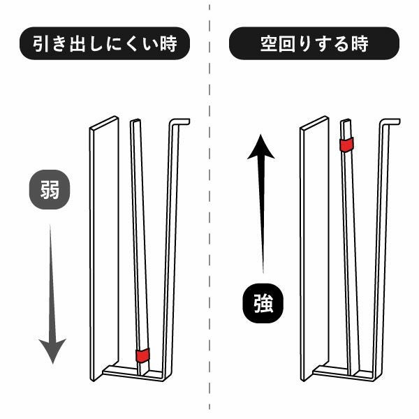 山崎実業 片手でカットマグネットキッチンペーパーホルダー タワー 縦タイプ tower | キッチン雑貨・タワーシリーズ