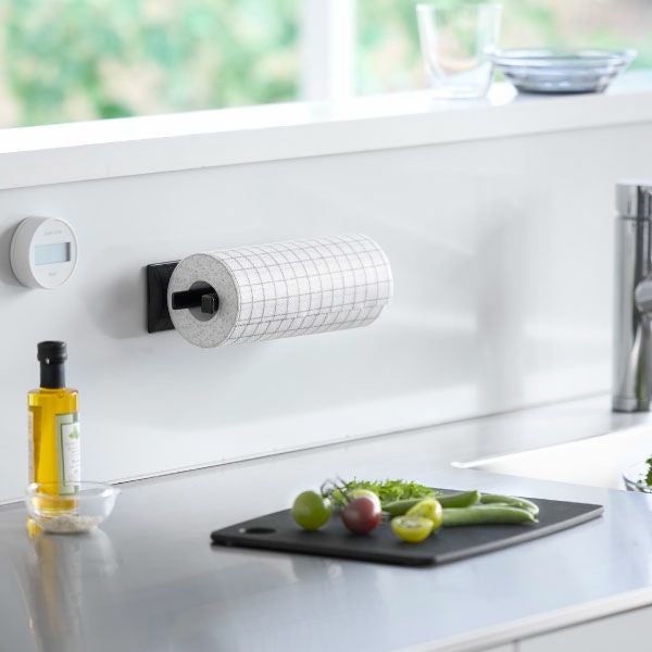 山崎実業 片手でカットマグネットキッチンペーパーホルダー タワー 縦タイプ tower | キッチン雑貨・タワーシリーズ