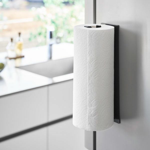 山崎実業 片手でカットマグネットキッチンペーパーホルダー タワー 縦タイプ tower | キッチン雑貨・タワーシリーズ