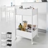 山崎実業 小物トレー付き収納ワゴン 2段 タワー tower | キッチン雑貨・タワーシリーズ