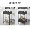 山崎実業 小物トレー付き収納ワゴン 2段 タワー tower | キッチン雑貨・タワーシリーズ