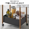 山崎実業 小物トレー付き収納ワゴン 2段リン RIN | キッチン雑貨・リンシリーズ