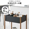 山崎実業 小物トレー付き収納ワゴン 2段リン RIN | キッチン雑貨・リンシリーズ