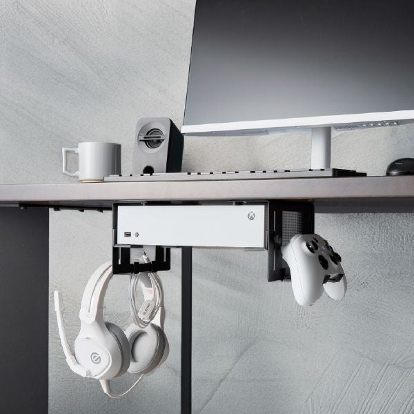 山崎実業 可動式デスク下ゲーム機ホルダー スマート smart | インテリア雑貨・スマートシリーズ
